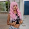 BLONDE UNICORN Синтетический розовый парик Барби, длинные волнистые парики с челкой, Лолита, косплей, вечерние, термостойкое волокно для женщин