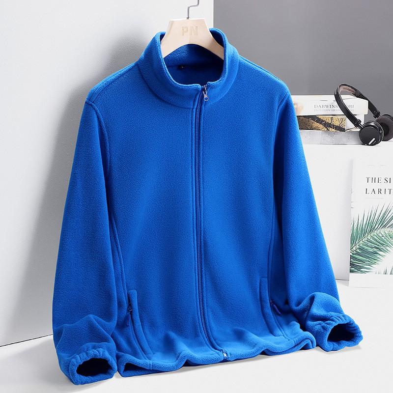 Unisex Fleece Jacket Oversized Casual Warm Outerwear Men Women Fall Winter Outdoor Leisure
