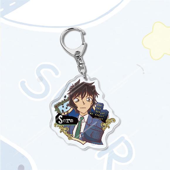 Акриловый брелок в стиле аниме «Детектив Конан», металлическое кольцо, автомобильная сумка, украшение для ключей, аксессуар, подарок, аниме, подарки, кулон