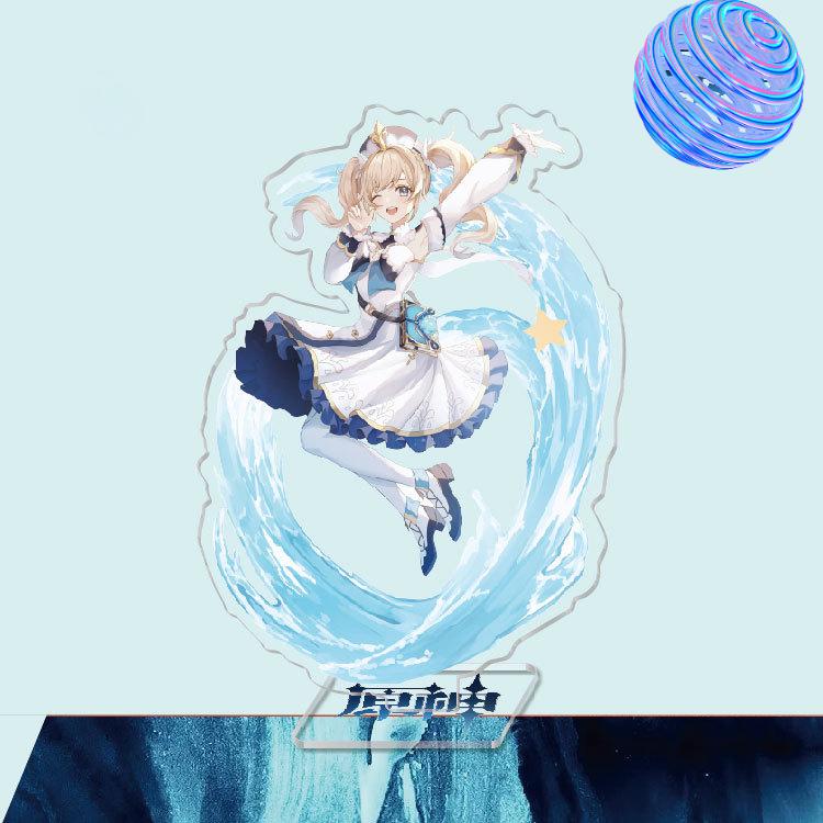 Anime Game Genshin Impact Peripheral Acrylic Cosplay Character Hero Theme Stand Acrylic Figure Stand Model Plate Desk Decor Ornament Gift