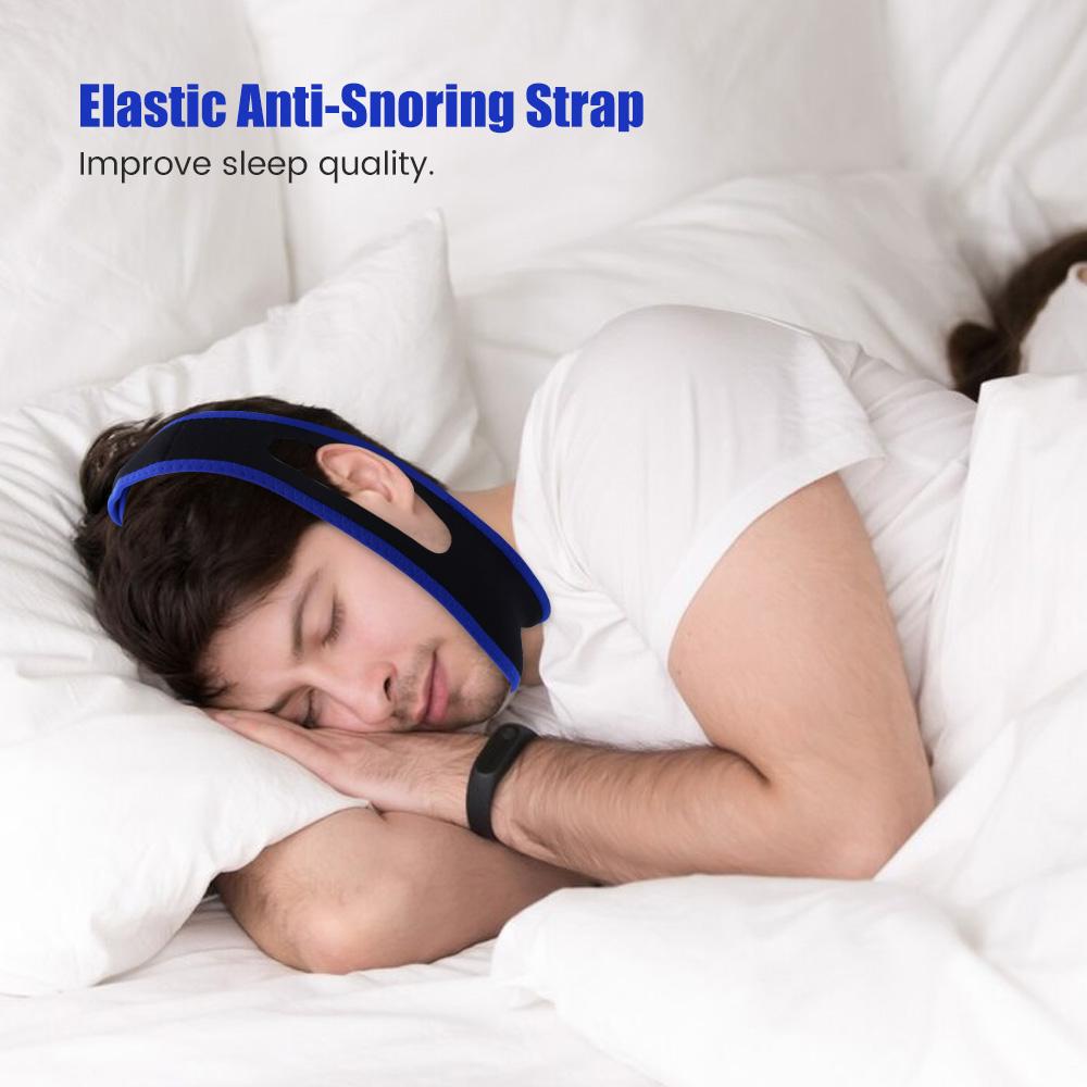 Anti Snoring Chin Strap Stop Snore Device Adjustable Breathable Chin Rest Anti-noise Men Women LowerJaw Protection Belt Dropship
