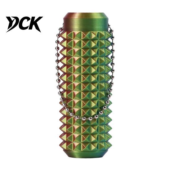 Tactile Sensory Toy 3D Printed Spiky Grip Keychain, Anxiety Relief Cylindrical Fidget Toy, Mini Massage Stick Pain Stimming Tool with Bead Chain