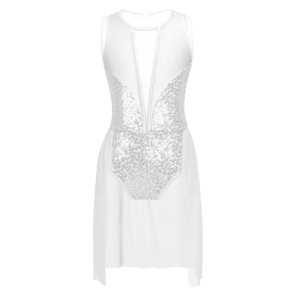 Детское балетное трико-пачка для девочек, платье с блестящими пайетками, струящаяся сетчатая юбка, гимнастическое трико, современные костюмы для лирического танца