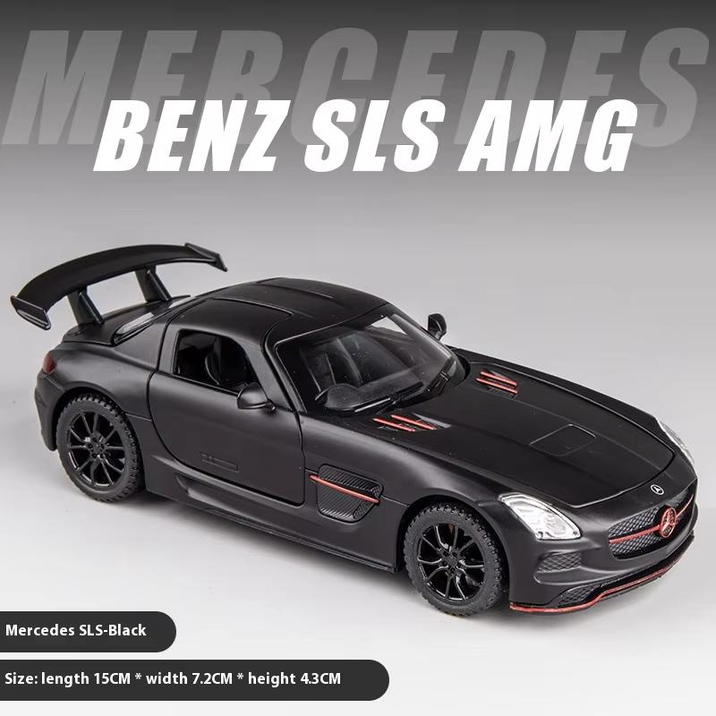 1:32 Mercedes Benz SLS AMG супер спортивный автомобиль литой модели автомобиля звук и свет детская игрушка украшения мальчик подарок коллекция хобби