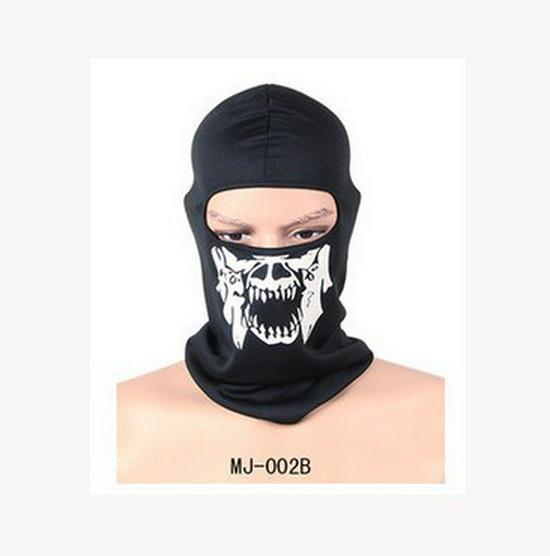 Тактическая балаклава Call of Duty Skull Face - Ветрозащитная и теплая маска для велоспорта, 43 г.
