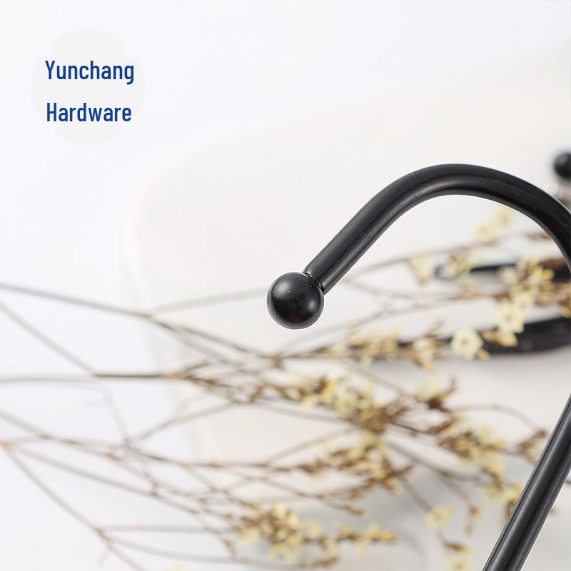 Ретро Черный Железный Настенный Крючок для Пальто и Шляп