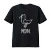 Mens Frontprint Moin Seagull T Shirt for Northern Lights Fun Saying vintage Washed Comfortable streetwear designer clothes