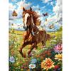5d DIY Diamond Painting Cross Stitch Running Horse Diamond Embroidery Flower Sea Mosaic Full Round Drill Home Decor Crafts