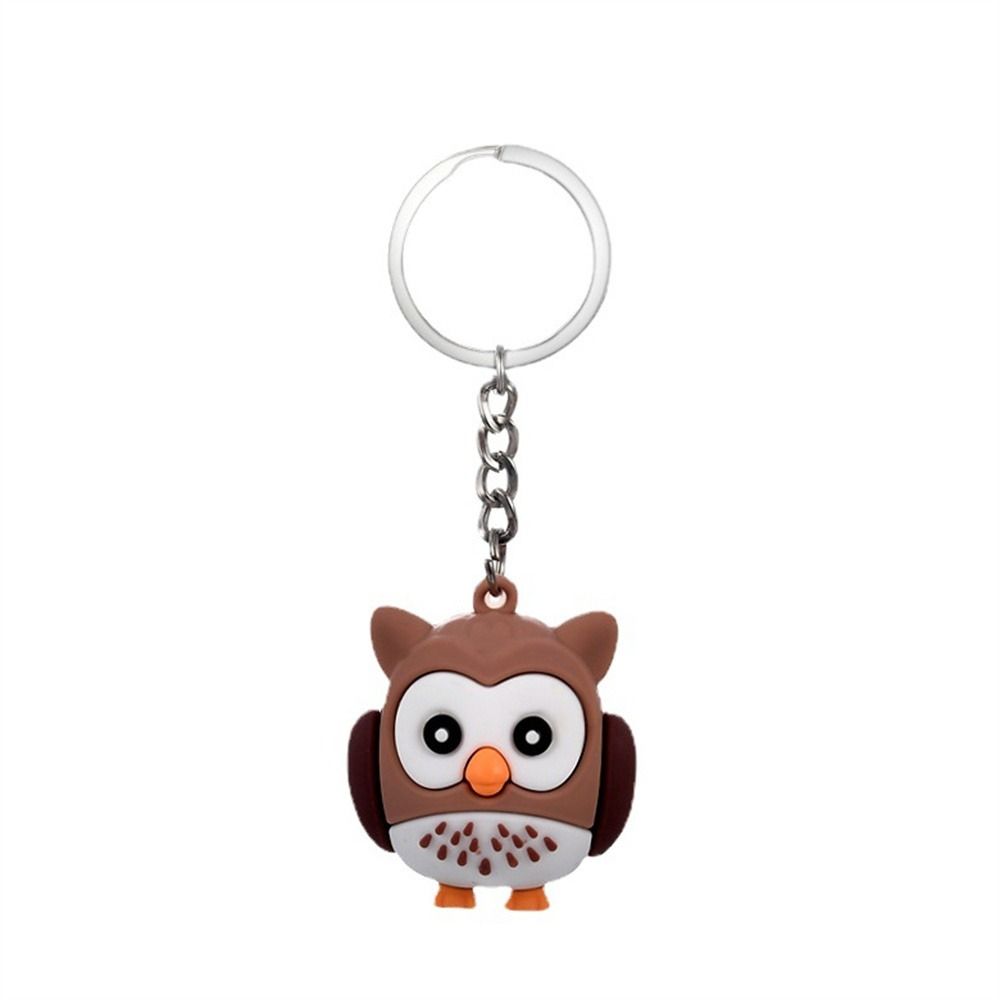 Toy Cute Student Gift Bag Charms Party PVC Owl Keychain Car Keychain Owl Pendant Animal Keyring