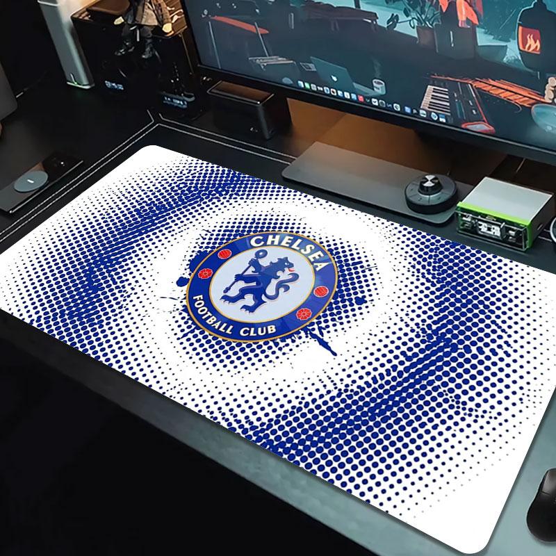 Chelsea F Коврик для мыши большого размера Большой игровой коврик для стола Нескользящий Коврик для ноутбука и планшета Большой коврик для мыши XXL Игровой коврик для мини-ПК С заблокированным краем