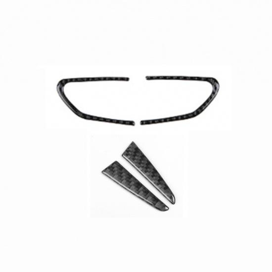 4Pcs For Infiniti Q50 2014- Real Carbon Fiber Car Steering Wheel Decor Cover