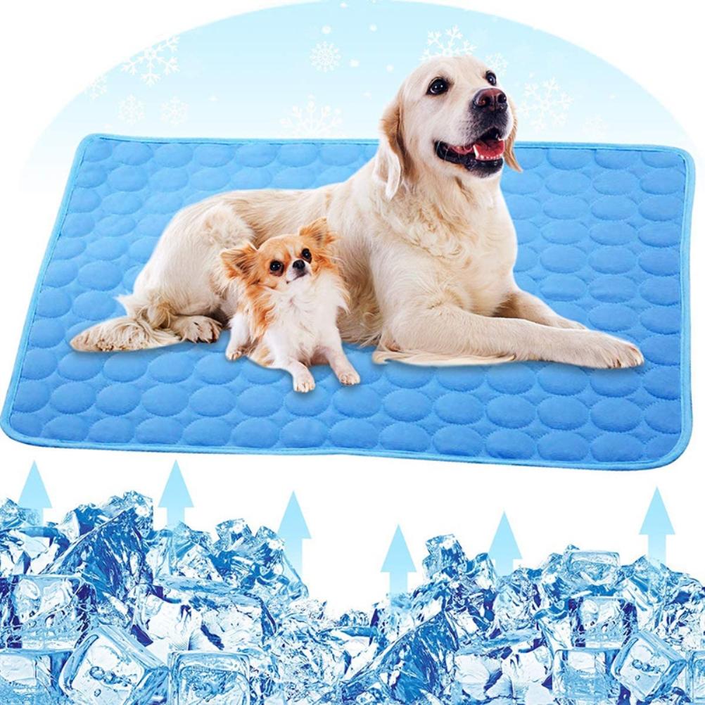 Охлаждающий коврик для собак Ice Silk Cool Pet Pad для жаркой летней погоды. Охлаждающий коврик для домашних животных, идеально подходящий для дома и