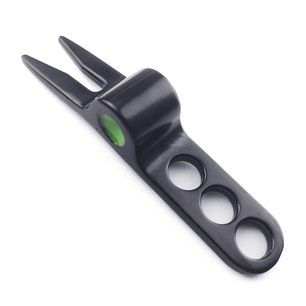 Инструмент для ремонта дерна для гольфа, вилы из цинкового сплава, инструмент для ухода за газоном, очиститель канавок для вилки на паттинг-грине, аксессуары для гольфа, прочные