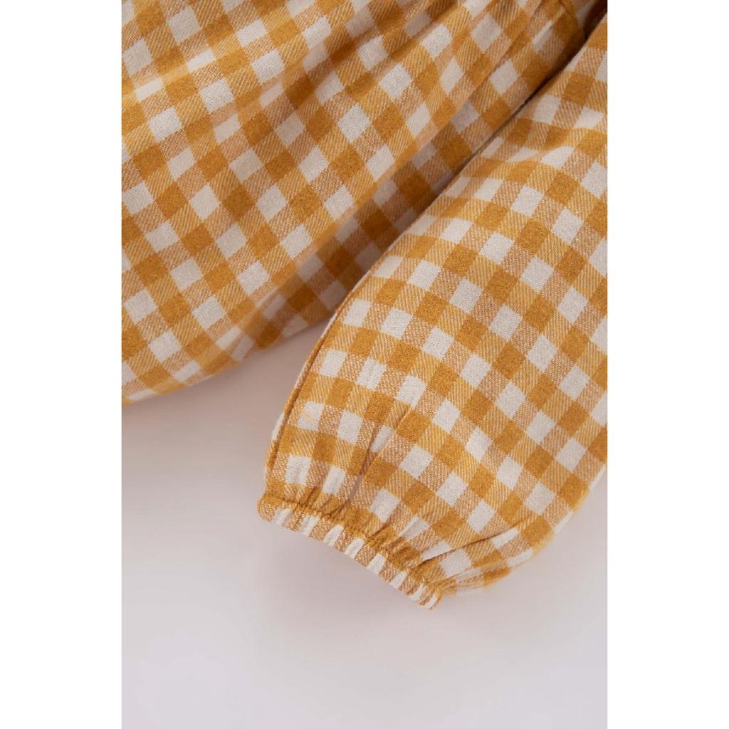 Baby Baby Square Long Sleeve Fland Dress