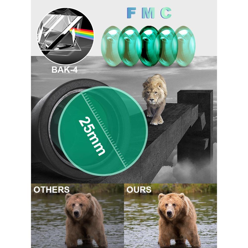 Портативный мощный бинокль с 10-300-кратным зумом HD, профессиональная подзорная труба, монокулярный телескоп дальнего действия, низкое ночное видение для охоты