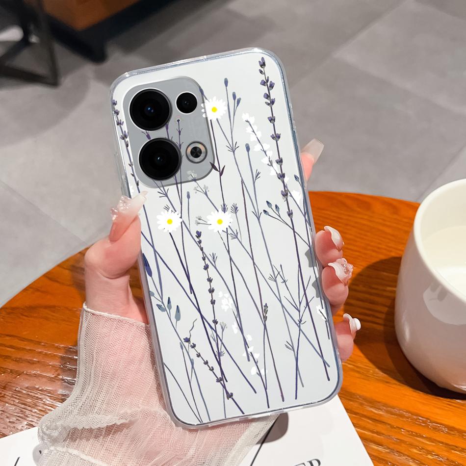 Чехол для Oppo Reno 13 Pro Креативный прозрачный мягкий задний чехол для Oppo Reno13 Pro 13Pro 5G ТПУ тонкий силиконовый противоударный чехол для телефона