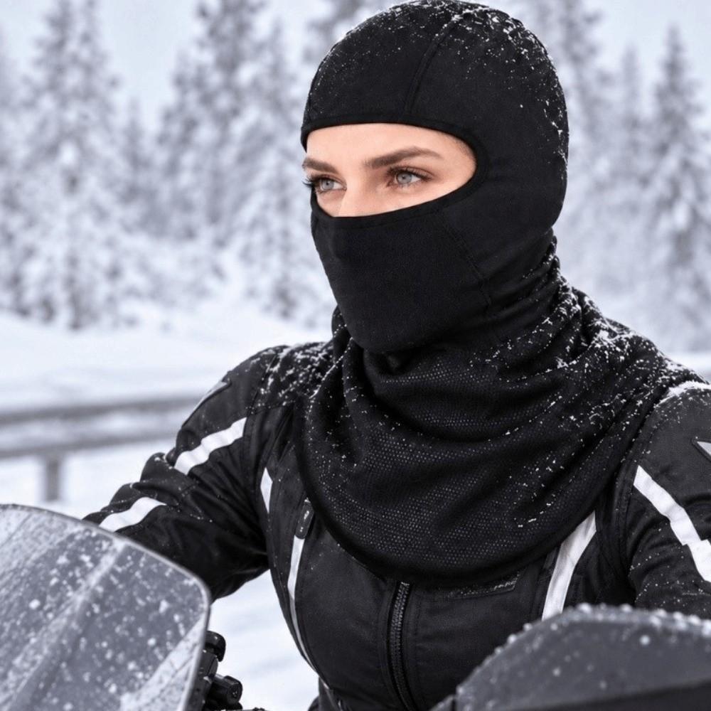 Extended Collar Winter Balaclava Mask Warm Lining Motorcycle Neck Warmer Snowboard Trip