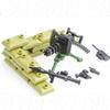 BloxBrix 106 деталей Оружие - Пулемет - Совместимая с LEGO винтовка, Минифигурка - Дополнение - Игрушка Военная база - Солдат - Полиция, Вторая мировая война - Современный - SWAT