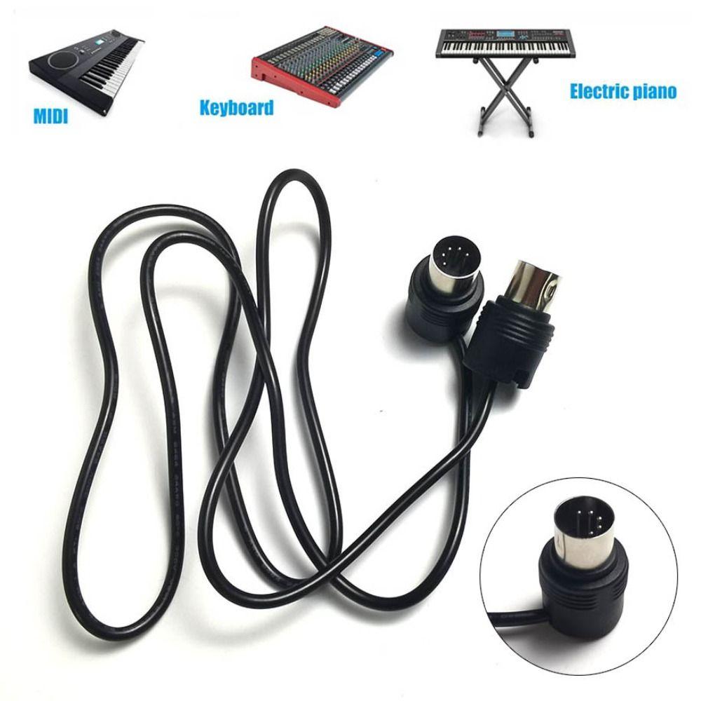 Male to Male DIN Plug 5-Pin Sound card transmission accessories New Connecting line Electric Piano