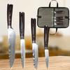 5 шт. нож шеф-повара японский нож нож для хлеба нож для нарезки фруктовый нож с цветной деревянной ручкой кухонный нож набор и сумка для хранения