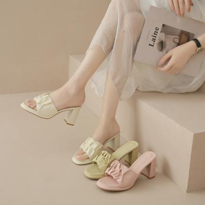 Туфли на платформе и высоком каблуке. Женские свадебные туфли. Летняя мода. Шлепанцы с открытым носком. Женские пляжные туфли. Pantuflas De Mujer.