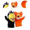 2x Animal Hand Puppets, Pretend Toys Educational Soft Fun Puppets Plush for