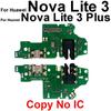 USB Charger Dock Board For Huawei Nova Lite 3 Plus 7 8 Pro 7i 8SE 4G 5G Usb Charging Port Board Connector Flex Cable Parts