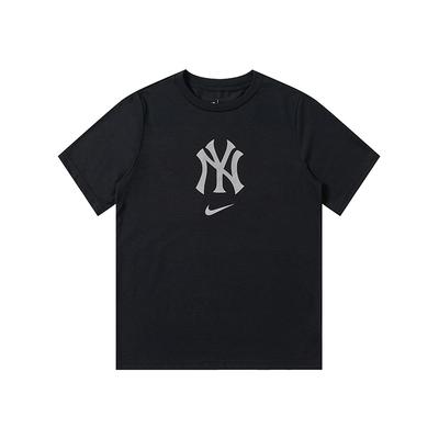 Футболка MLB New York Yankees Повседневная Универсальная Спортивная Мода Простая Стильная С принтом Круглый вырез Короткий рукав Мужские Топы Черный 3Z3B7NMGT-NYY