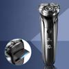 Razor Shaver Electric Shaver 4D Rotary Shaving Shaving Rapid Charging Electric Razor Head Lock Function Countdown Remaining Display Low Noise Bath