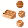 Wood Desktop Business Card Display Stand Memo Holder Storage Box Wood Card Organizer for Office