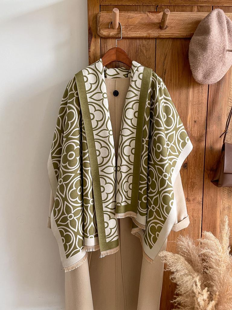 New Luxury Design Winter Cashmere Wraps Scarfs Women Shawls Scarves Lady Pashmina Bufanda Blanket Female Stoles Warm Thick