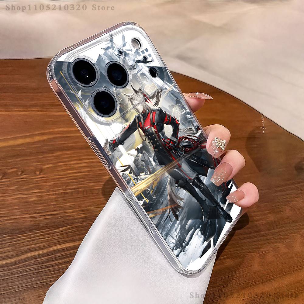 Arknights Endfield Чехол для телефона для iPhone 17,16,15,14,13,12,11 Pro,Max,Plus,XR,Mini,E Прозрачный Мягкий чехол с полным покрытием