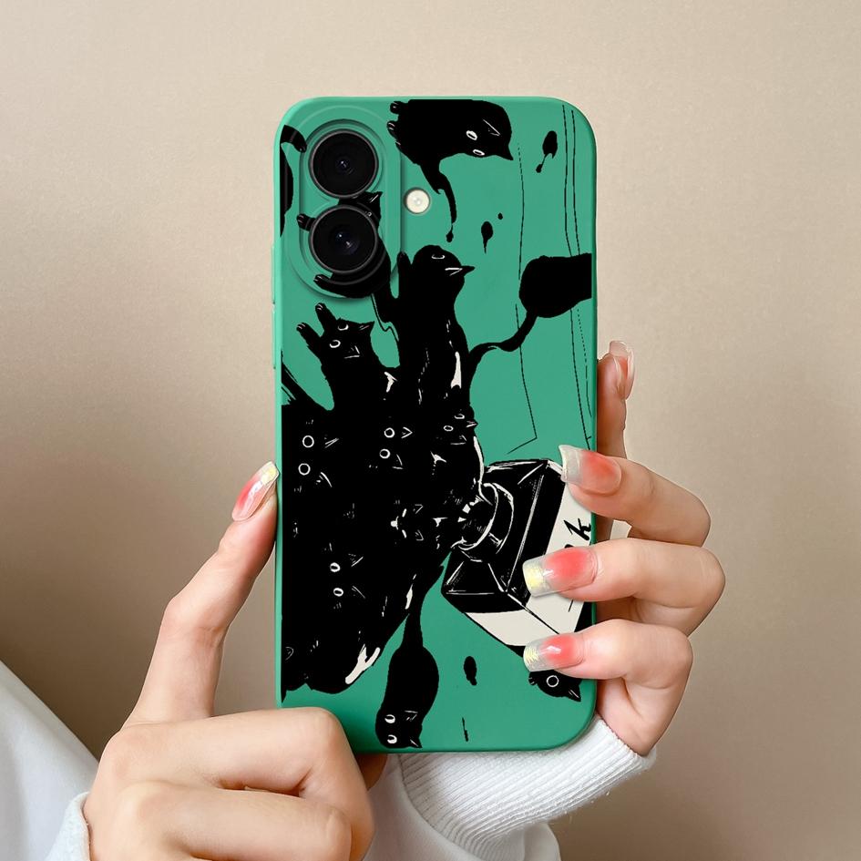 Для Apple iPhone 16 Plus 16pro 16promax новый чехол симпатичный цветочный узор облаков мягкий тонкий жидкий силикон высокое качество ударопрочный чехол для iPhone чехол Capas