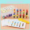 Sorting Kids Wooden Tubes Game With Color Coded Beads For Parent Activity Child