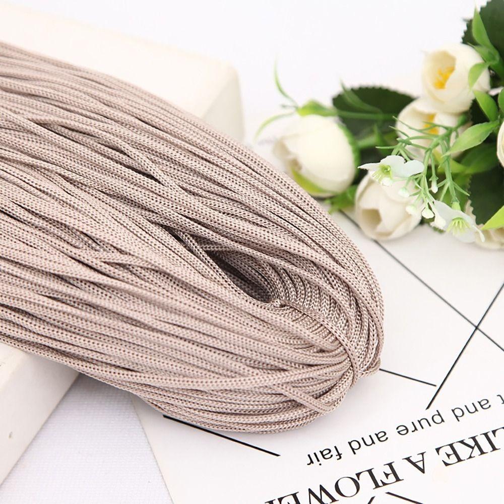 Textured 200M 3mm DIY Macrame Rope Hand-Woven Hat Bag Shoe Doll Nylon Cord Hollow Line Handicrafts Thread