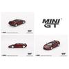 MINI GT 164 в масштабе MiJo TOYS - BUGATTI EB110 GT (ТЕМНО-КРАСНЫЙ МЕТАЛЛИК)