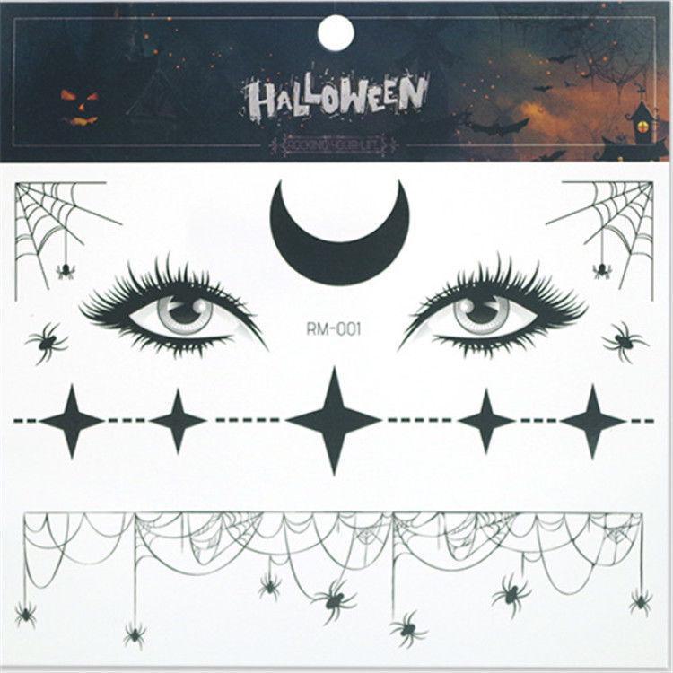 Детские наклейки-татуировки с героями мультфильмов на Хэллоуин — милые тыквы, привидения, черепа, водонепроницаемые и прочные