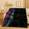 2026 New Basketball Court Art Flannel Blanket,Ultra Soft Warm Plush Throw for Home Bedroom Bed Sofa Cover Travel Camping  Gift