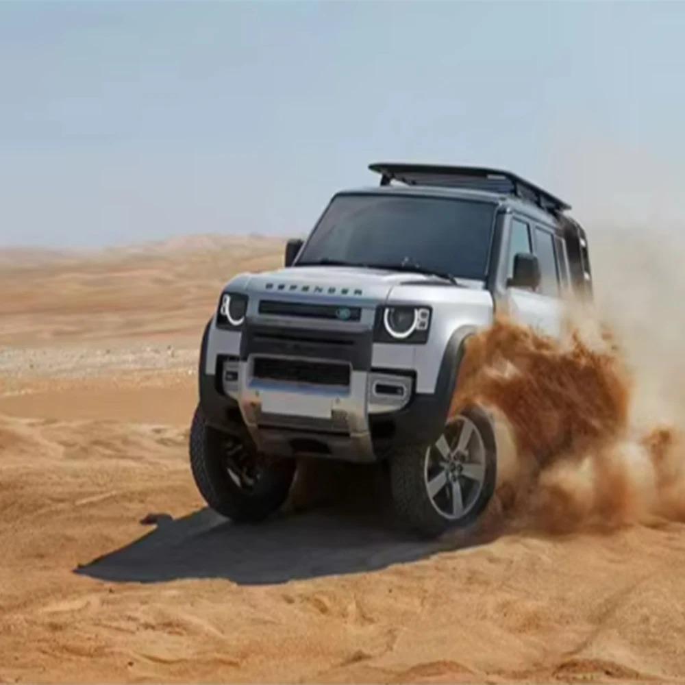 Roof Adventure Bracket for Land Rover L663 Defender 110 2020+ Black Off-Road Vehicle Roof Bracket High Quality Aluminum Alloy ea3