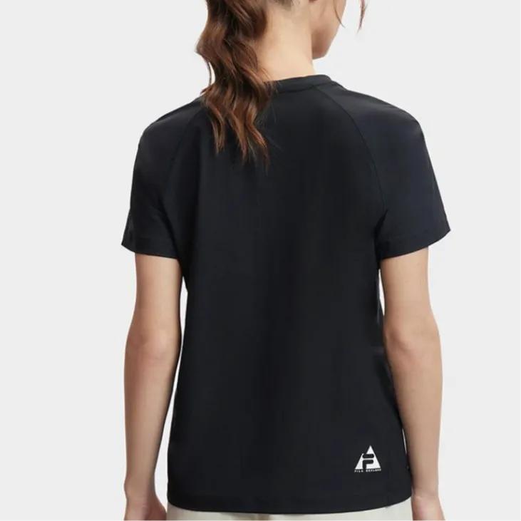FILA T-Shirts Women's Black Crew Neck Moderate Other (Unisex) T-Shirts A11W427110F BK
