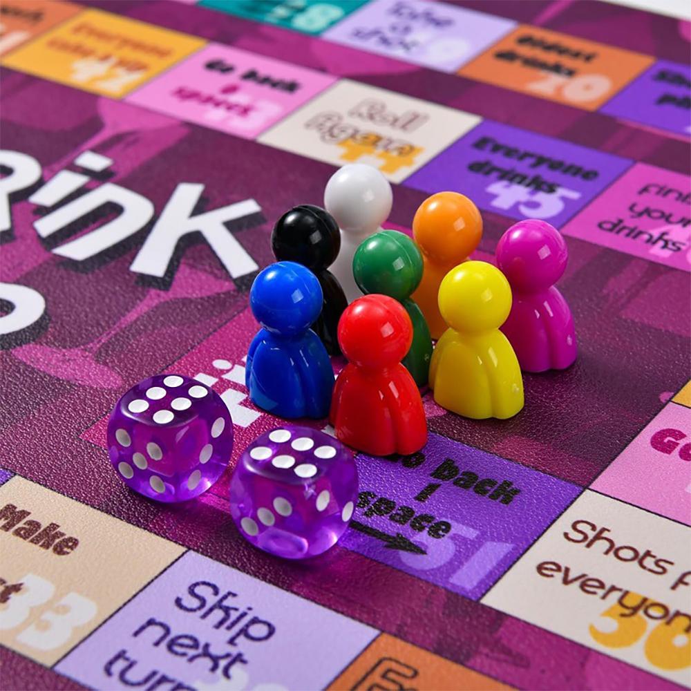Питьевая настольная игра Интерактивный набор для питьевой вечеринки с кубиками Игры для питья для взрослых Семейные