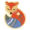 Patch - Nordic Garden - Fox - 5cm X 4cm - Iron-on - Easy To Apply