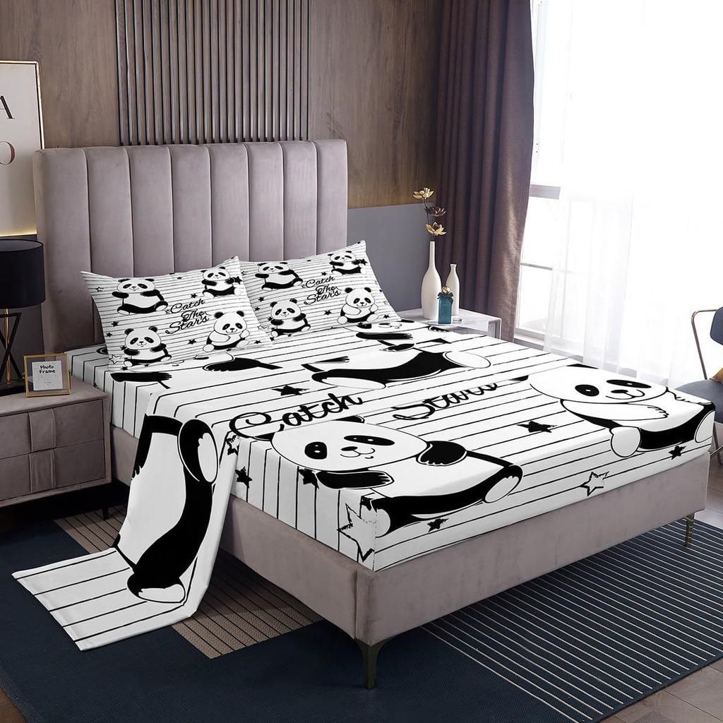 Color tie-dye swirl pattern bed hat four-piece bedding set bedroom dormitory bedding decoration