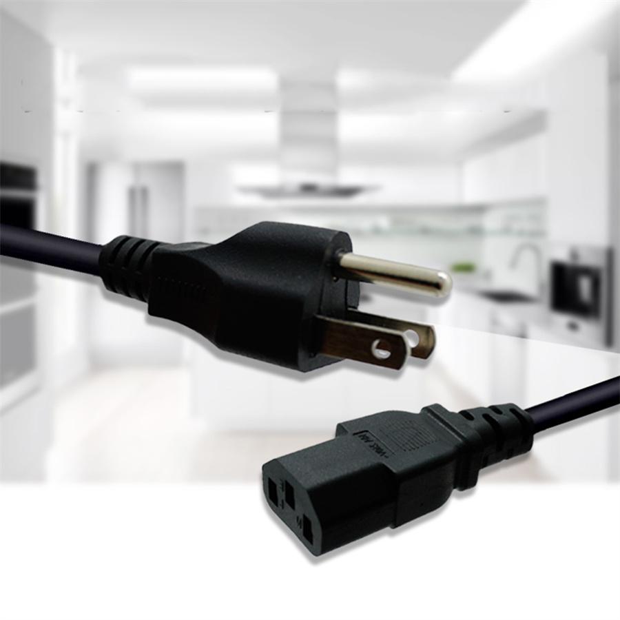 6ft 3-Prong USA Plug Standard AC Power Cable Desktop Monitor Computer Cord Cable