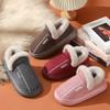 Fashion 2024 Winter Suede Indoor House Slippers Women Faux Fur Closed Toe Couple Furry Slippers New Lightweight Soft Bottom Cotton Shoes