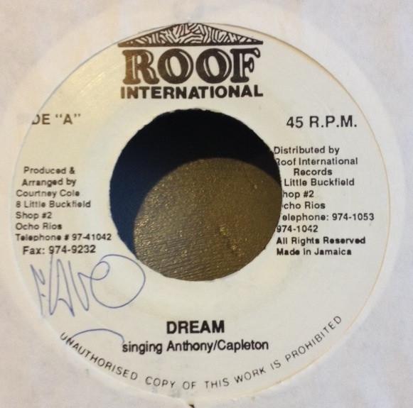 7-дюймовая пластинка SINGING ANTHONY CAPLETON Dream NONE Roof Internatio Ямайка Регги Ска Даб Б/у