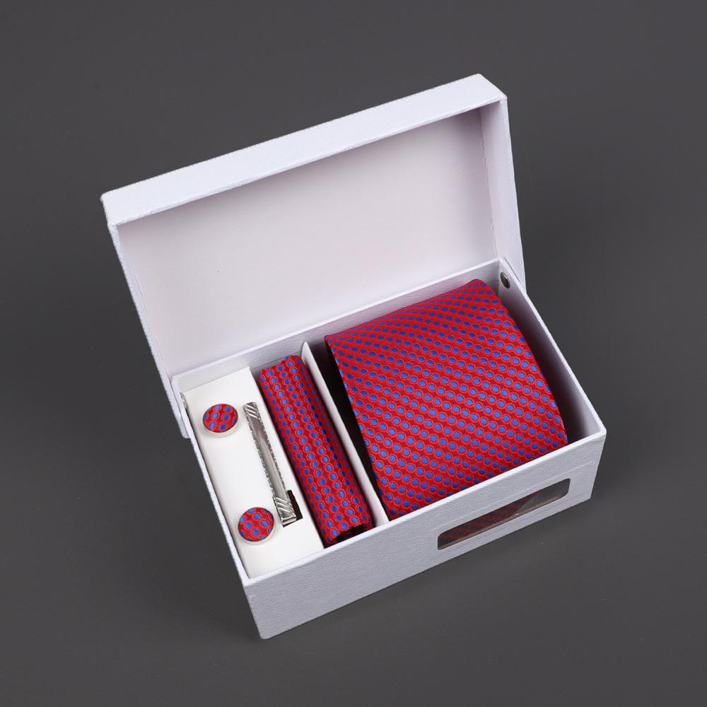 2025 Men'S Tie Premium Gift Box Jacquard Embroidered Tie Tie Logo Making