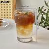 Transparent Glass Cup Retro Coffee Drinkware Juice Milk Transparent Coffee Mug Iced Water Mug Cocktail Beer Glasses Home Decor