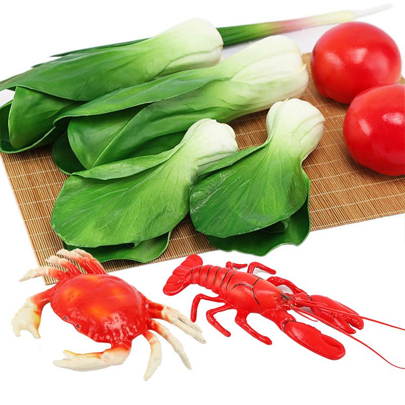 Имитация овощей из зеленого ПВХ-материала, поддельные модели овощей, детские ролевые игры, кухонные игрушки, искусственные продукты, украшение для дома