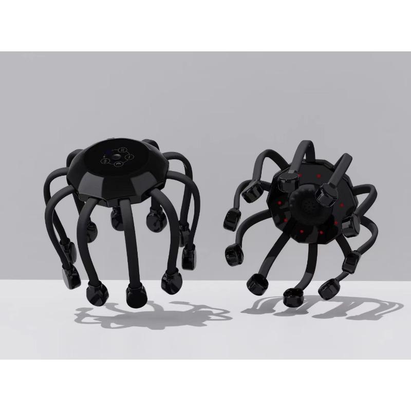 Head Massager Octopus Automatic Multi-dimensional Vibration Scalp Dredging Relaxation Massager Bluetooth Model